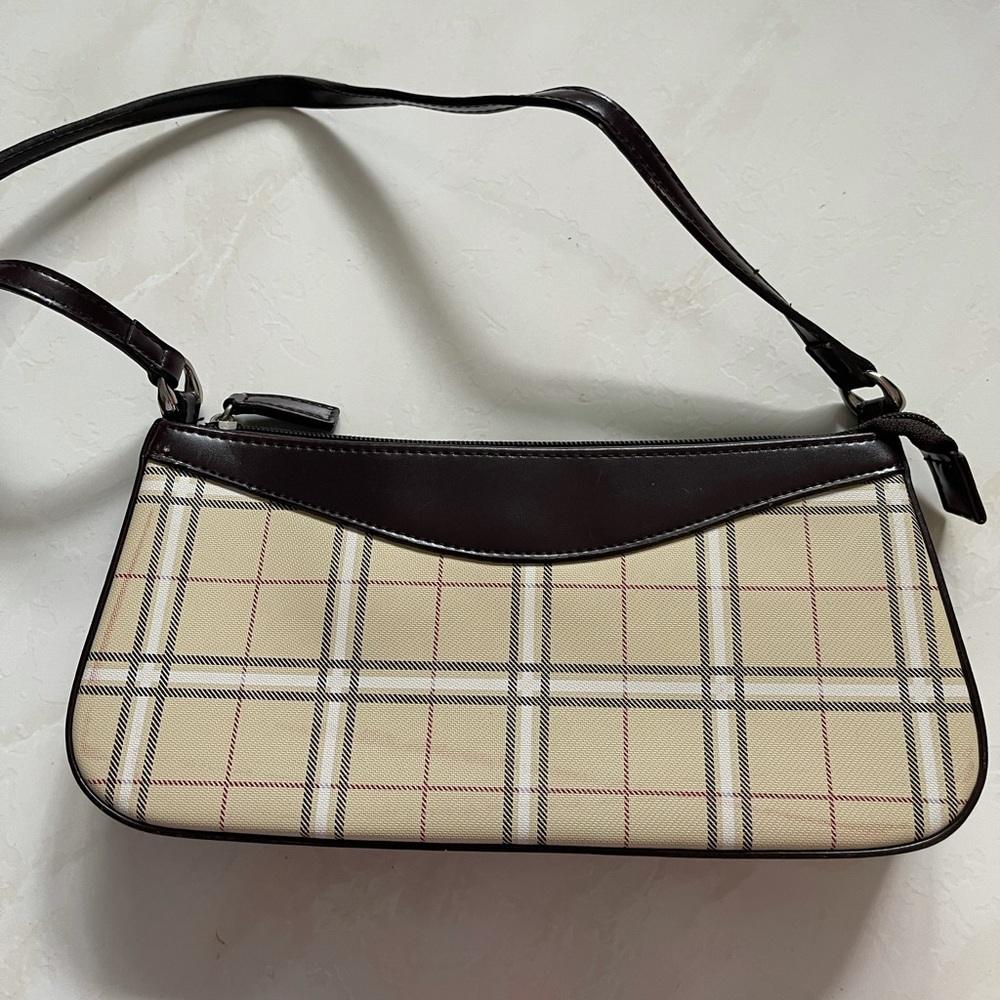 Designer-Inspired Checkered Plaid Y2K Shoulder Bag